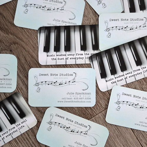 Spackalicious Designs Gallery Image, Links to Music Studio Stationary Design Experience