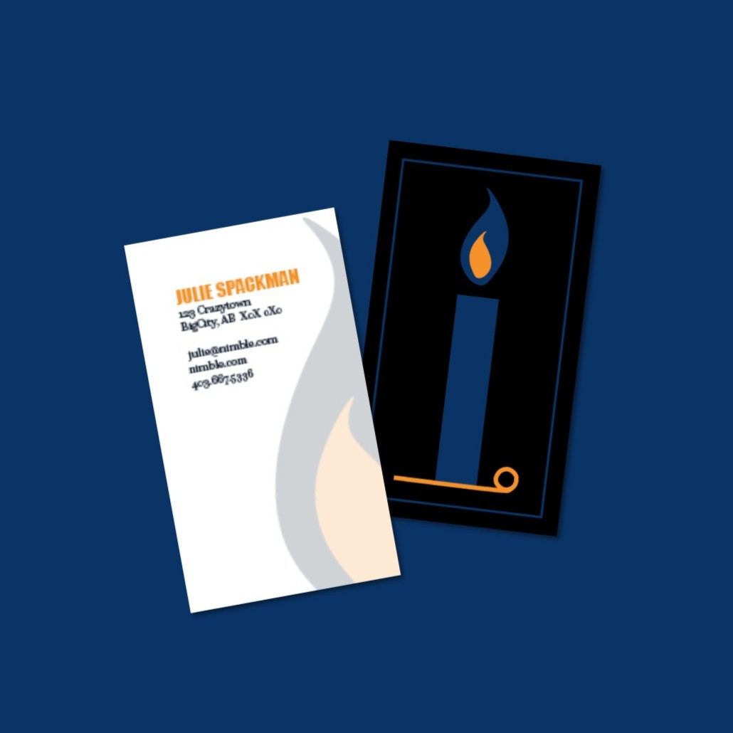 Spackalicious Designs Gallery Image, Links to a school assignment designing a business logo, stationary, and website mockup