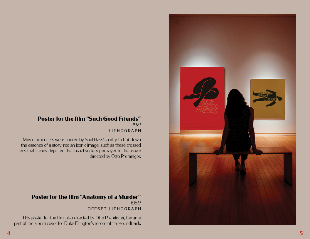 Fictitious Saul Bass gallery mailer image