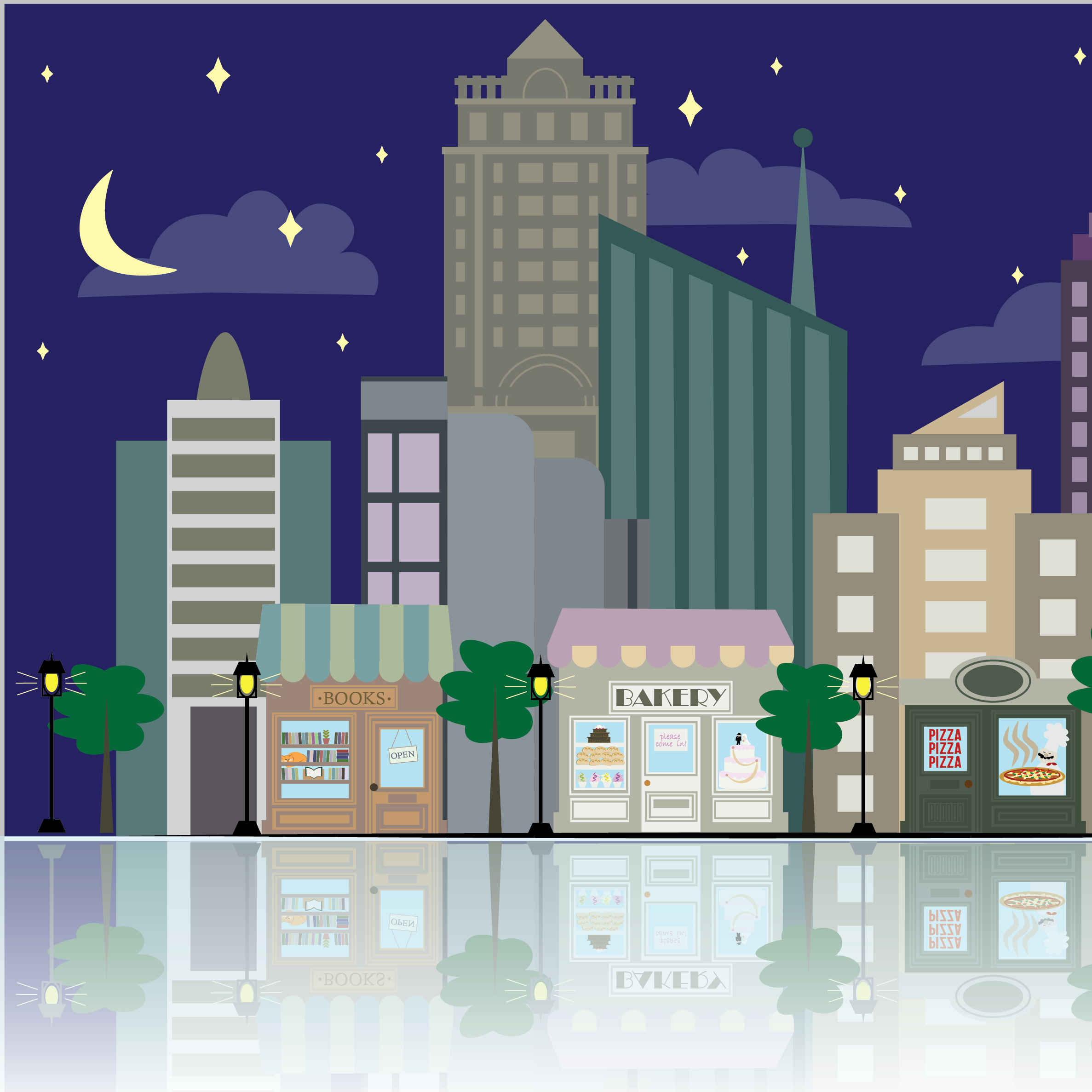 Spackalicious Designs Gallery Image, Links to information a Cityscape project for class