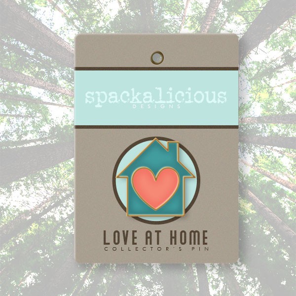 Spackalicious Designs Gallery Image, Links to information about an Illustrator and Photoshop project for a class designing a fashion pin