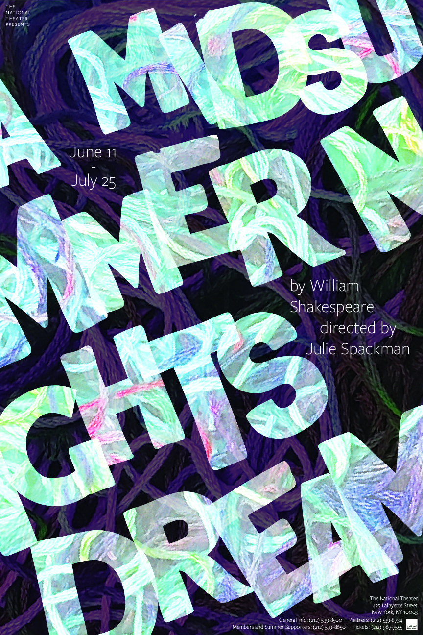 Posters designed by Julie Spackman for Shakespeare's Midsummer Night's Dream