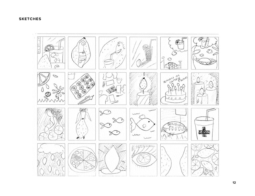 Design process for Julie's Graphic Design Project on Creative Strategies
