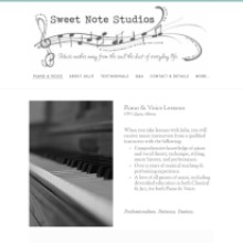 Sweet Note Studios Website Thumbnail